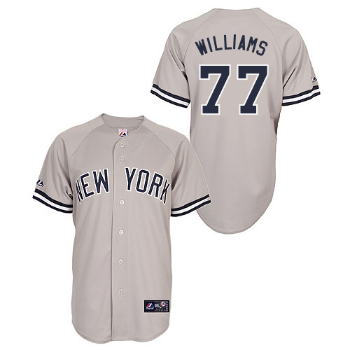 Mason Williams #77 Youth Baseball Jersey-New York Yankees Authentic Road Gray MLB Jersey